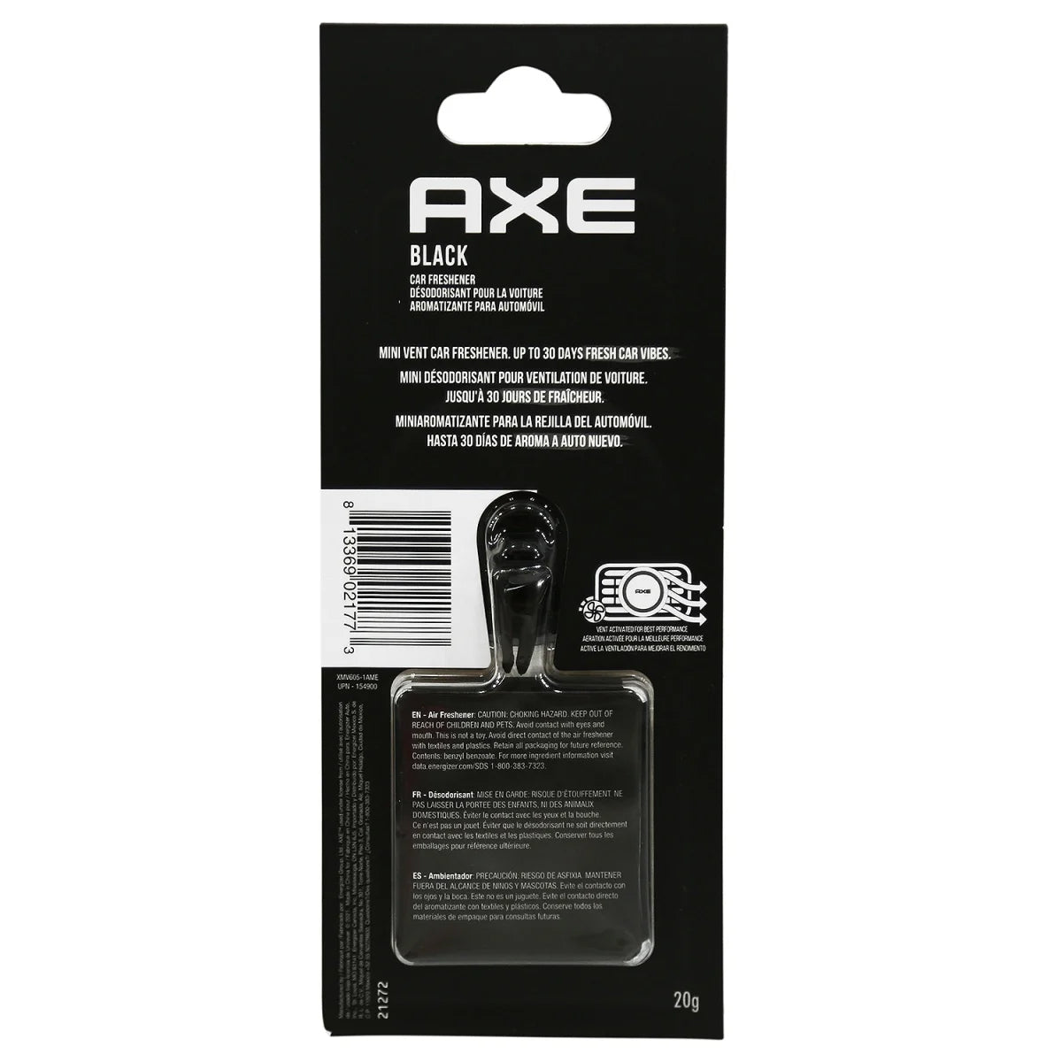 AXE AIR FRESHENER BLACK