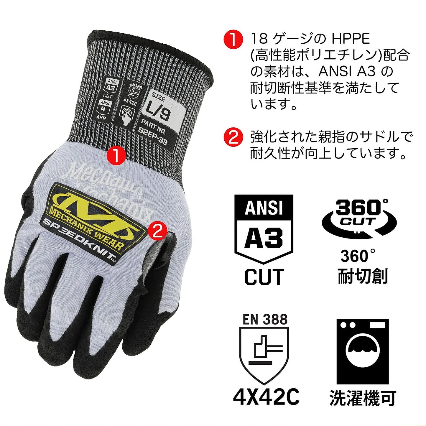 MECHANIX WEAR スピードニットグローブ