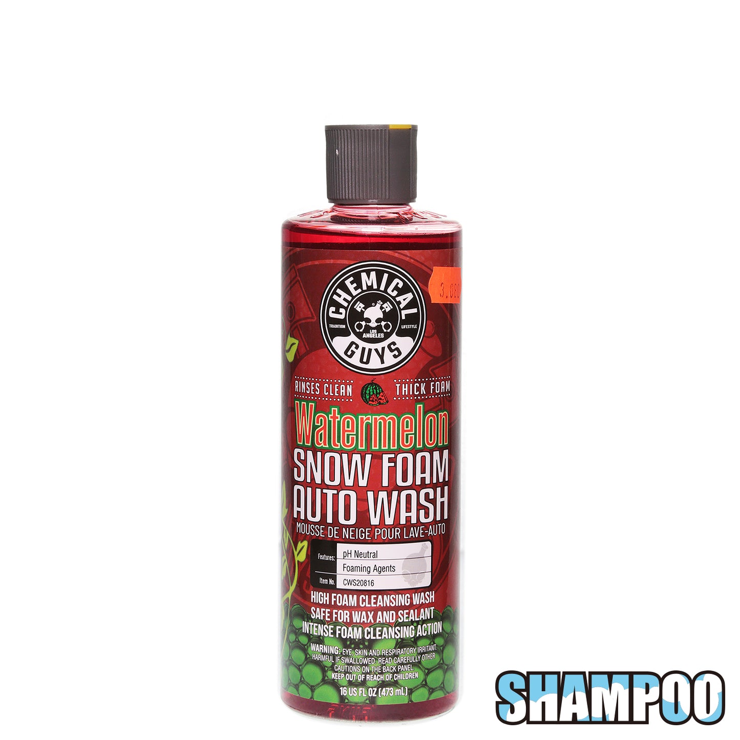 CHEMICAL GUYS WATER MELON SNOW FOAM SHAMPOO