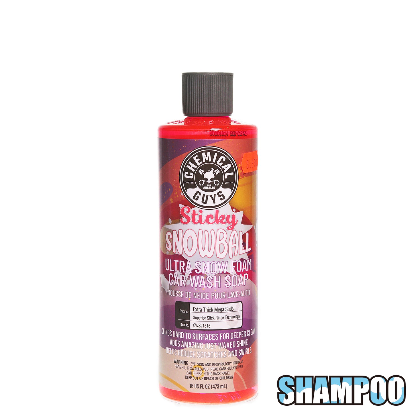 CHEMICAL GUYS STICKY SNOW BALL SHAMPOO