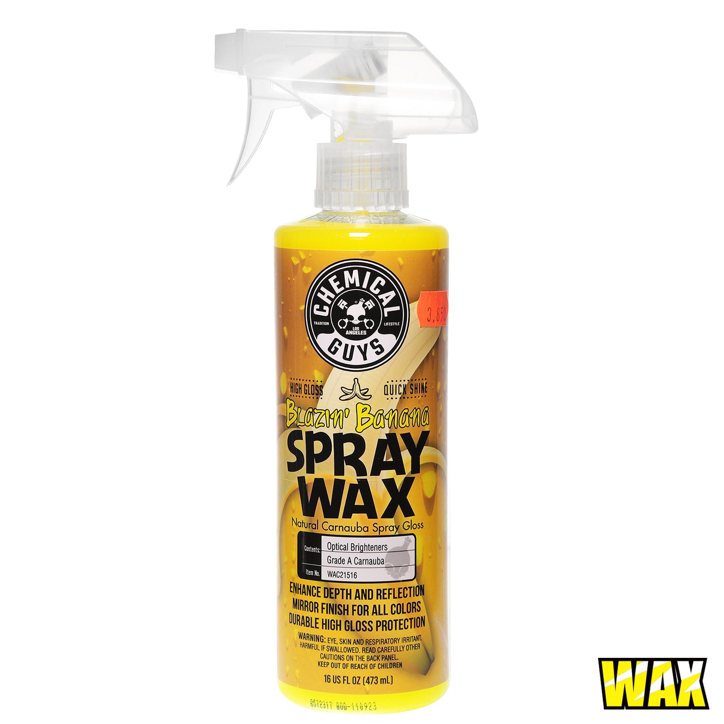 CHEMICAL GUYS BLAZIN BANANA SPRAY WAX