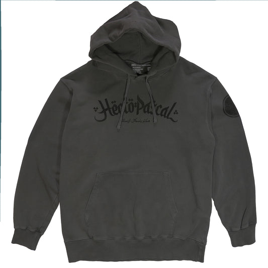 HECTOPASCAL 2024 WINTER ARABIC LOGO HOODIE (PEPPER)