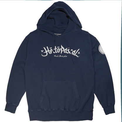 HECTOPASCAL 2024 WINTER ARABIC LOGO HOODIE (DOLPHIN NAVY)