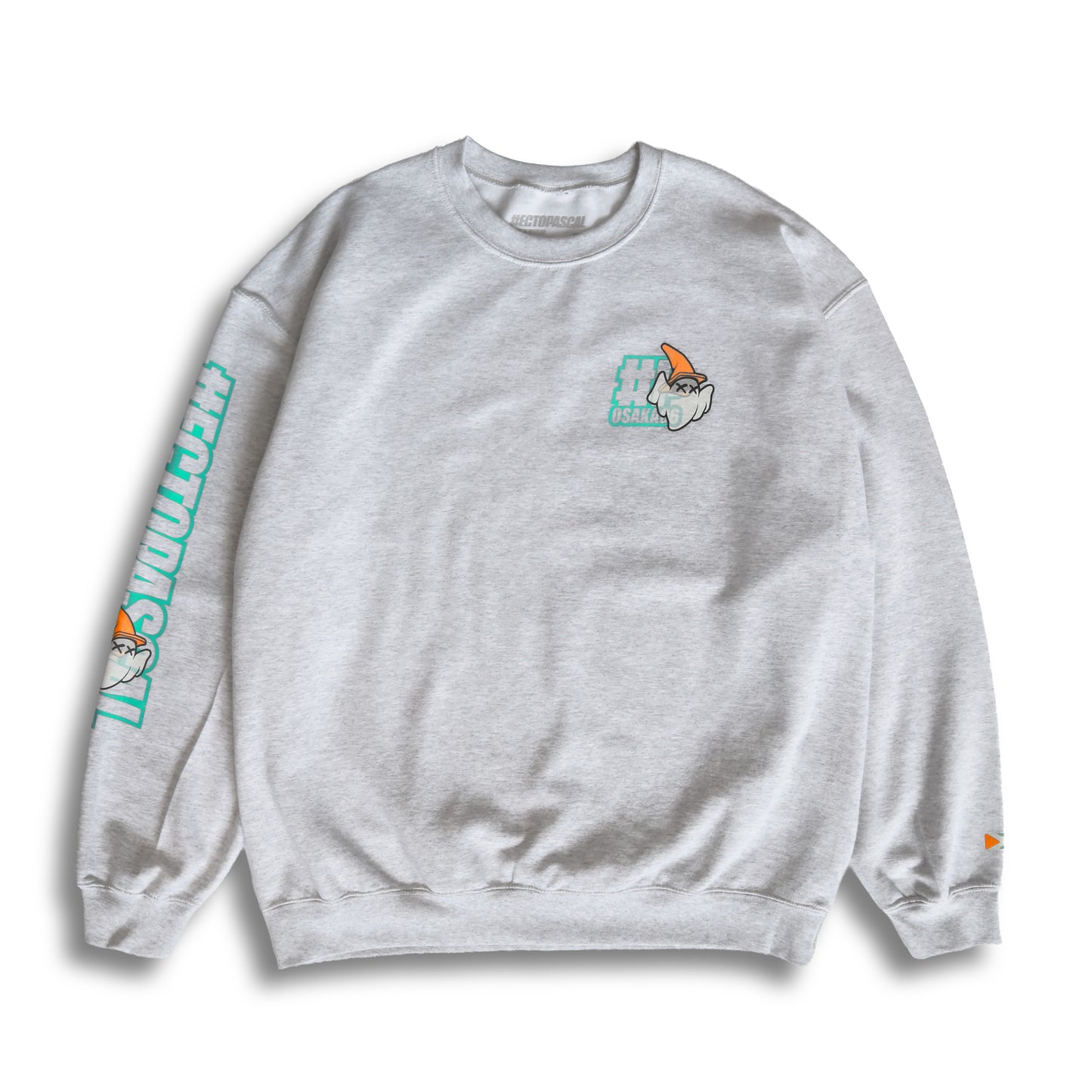HECTOPASCAL OBAKE CREWNECK SWEATSHIRT ASH GRAY