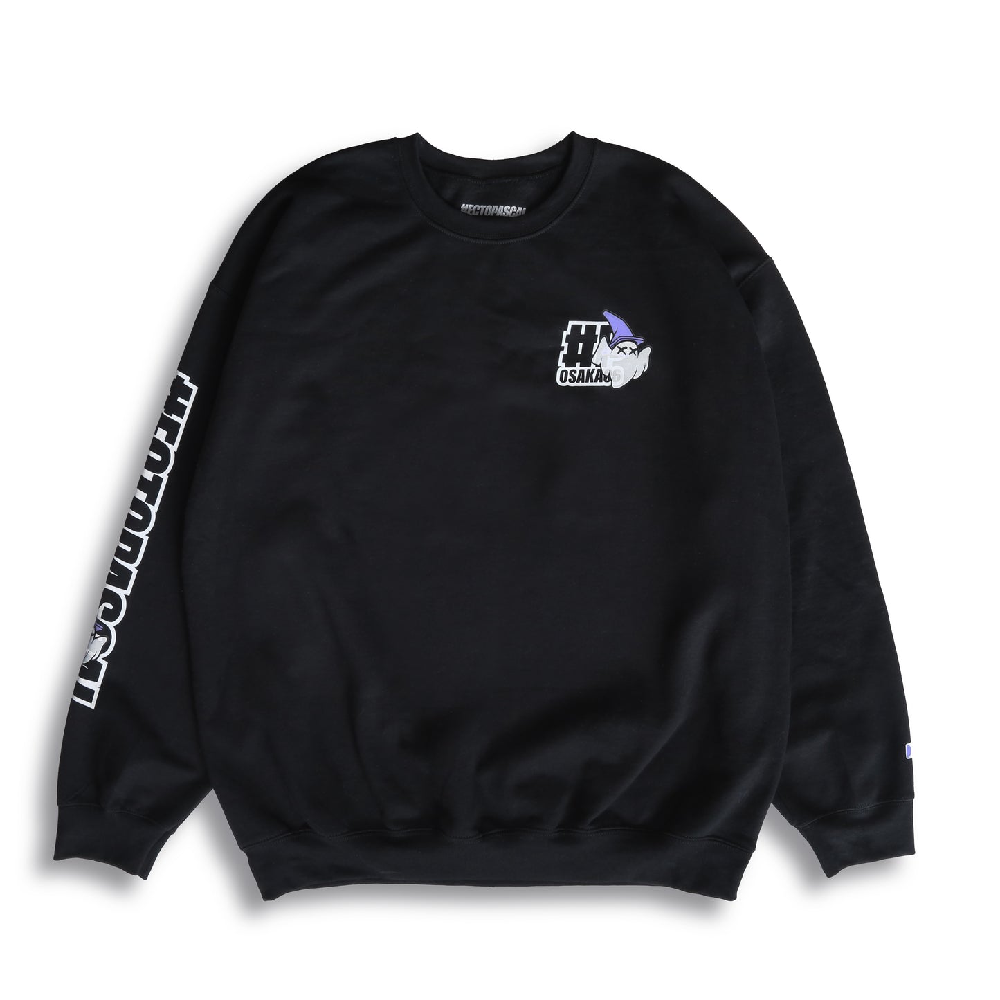 HECTOPASCAL OBAKE CREWNECK SWEATSHIRT BLACK