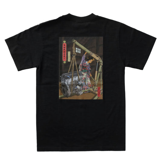 HECTOPASCAL×MURASAKI 原動機脱着美人 T-SHIRT