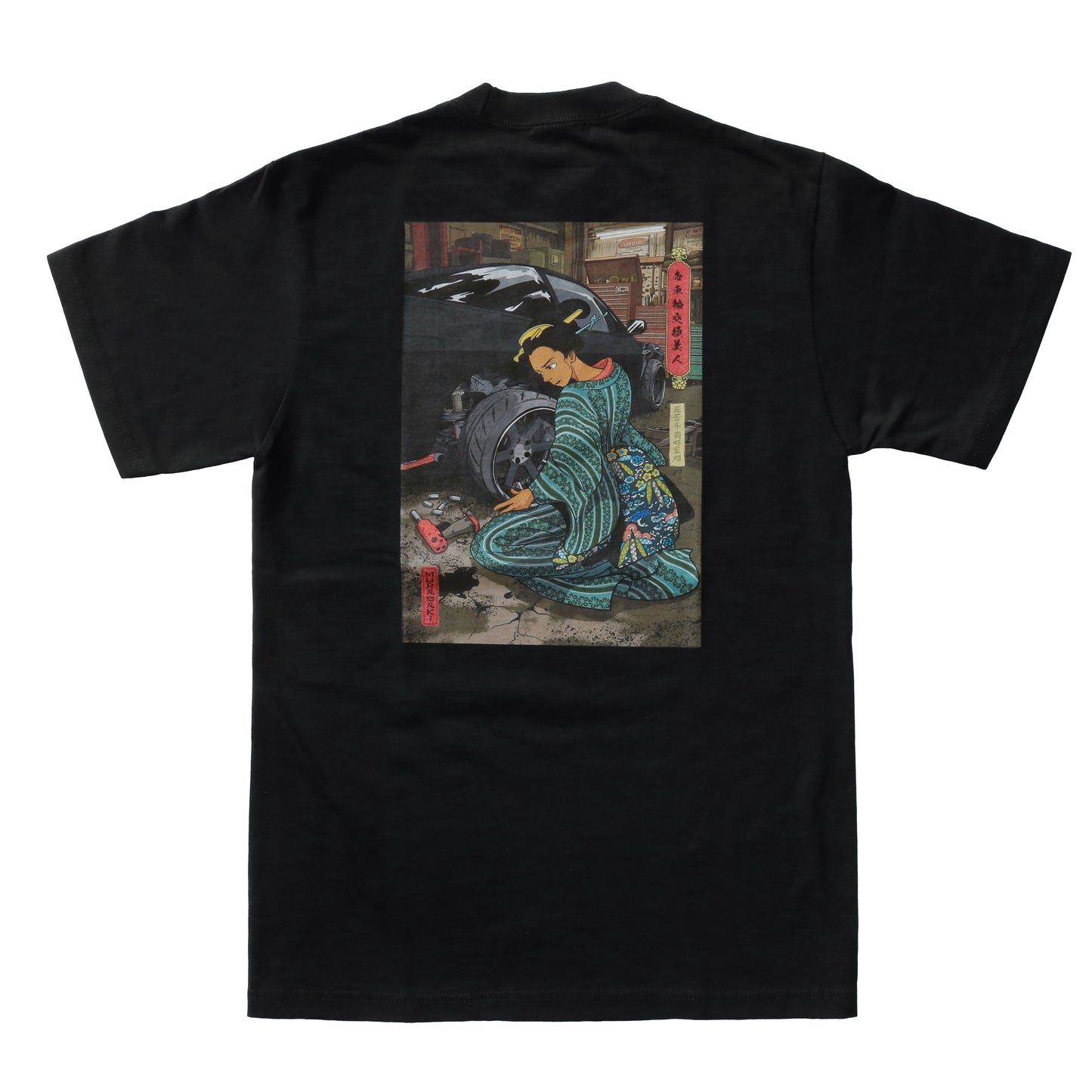 HECTOPASCAL×MURASAKI 帝車輪交換美人 T-SHIRT