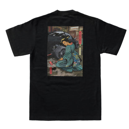 HECTOPASCAL×MURASAKI 帝車輪交換美人 T-SHIRT