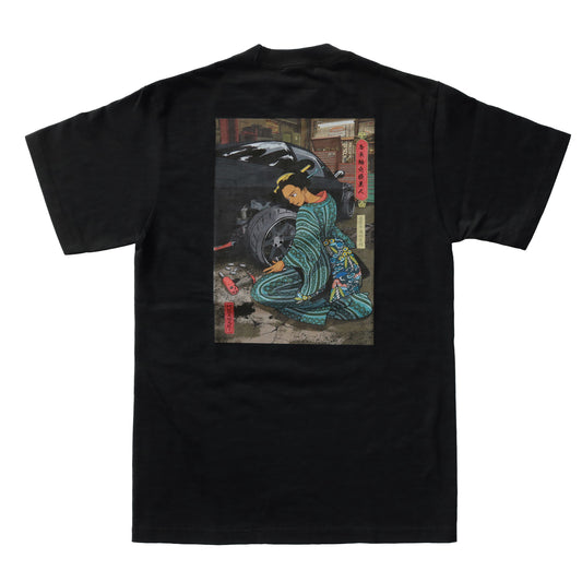HECTOPASCAL×MURASAKI 帝車輪交換美人 T-SHIRT