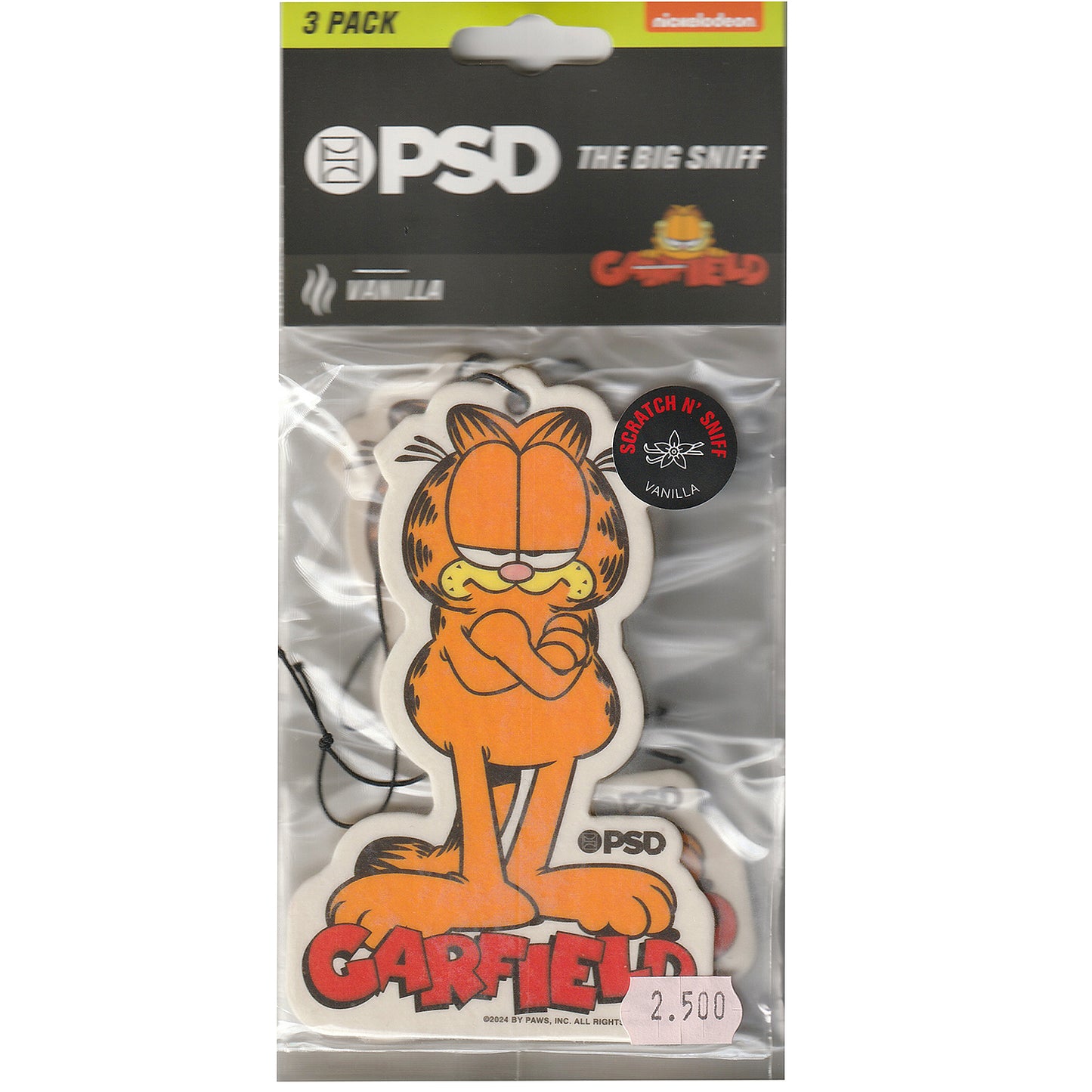 PSD　GARFIELD バニラの香り 3PACK